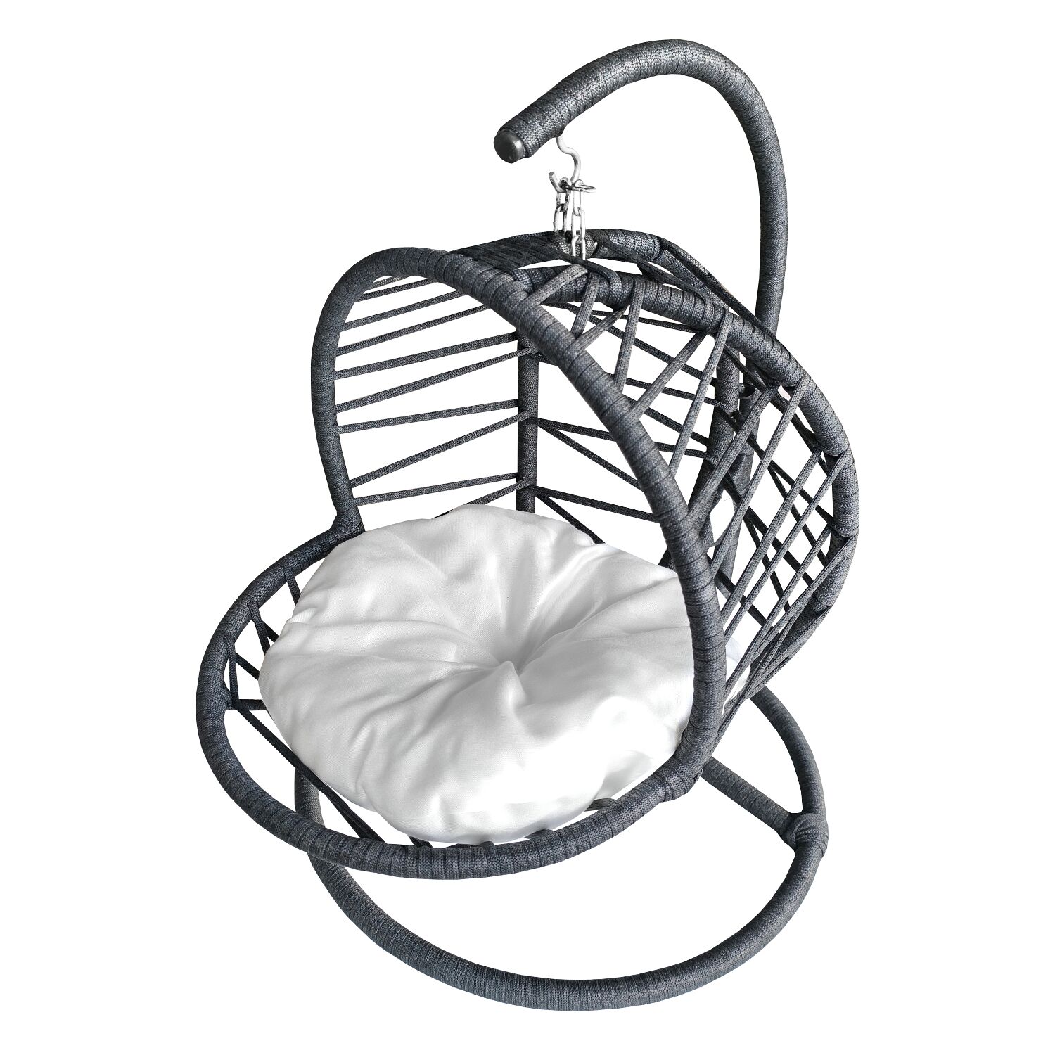Karamel Pet Kedi Hamağı Minderli Kedi Salıncağı 40*42 cm-62 cm Koyu Gri