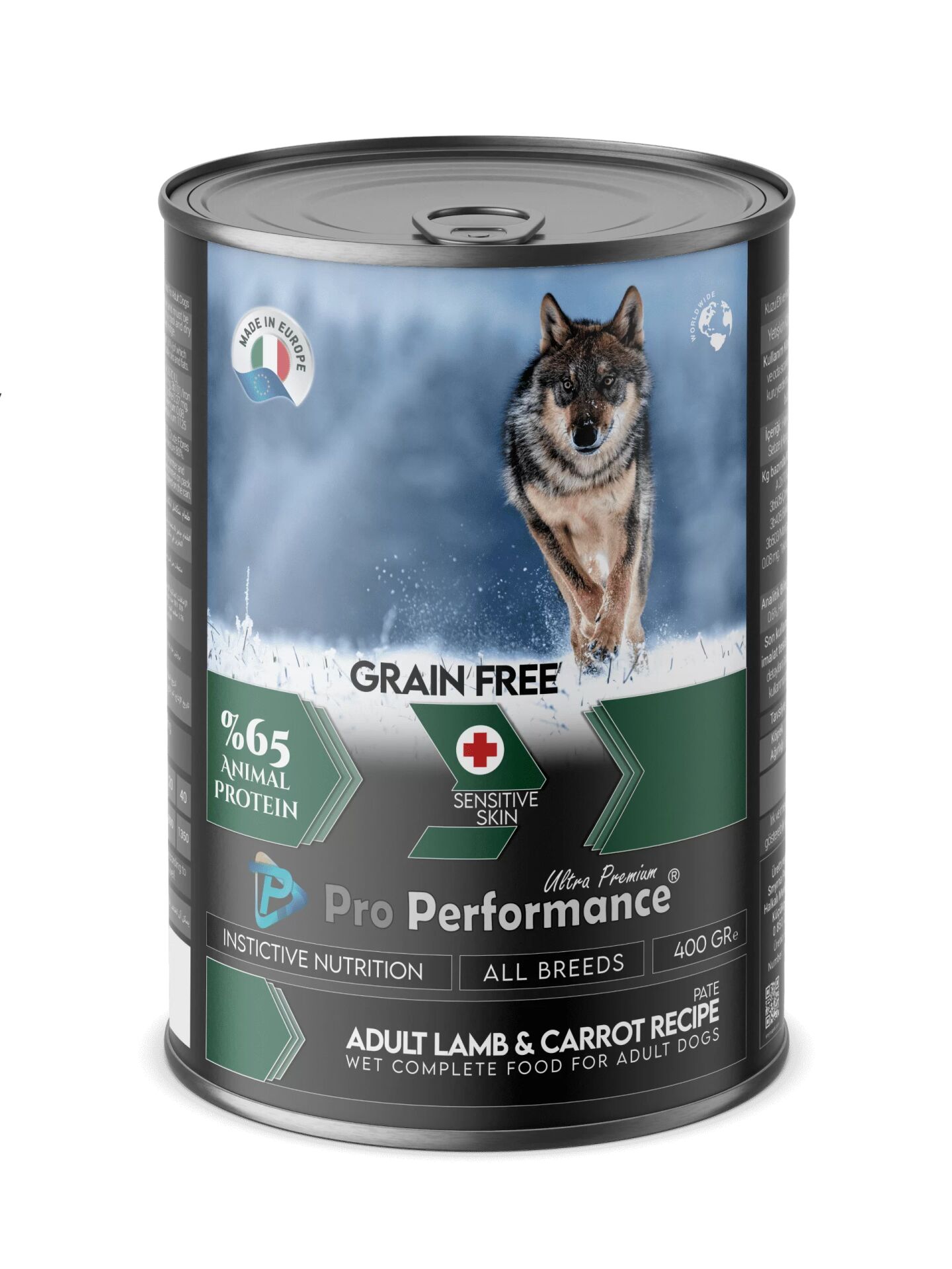 Pro Performance Tahılsız kuzu etli yetişkin köpek Konserve maması 400 gr