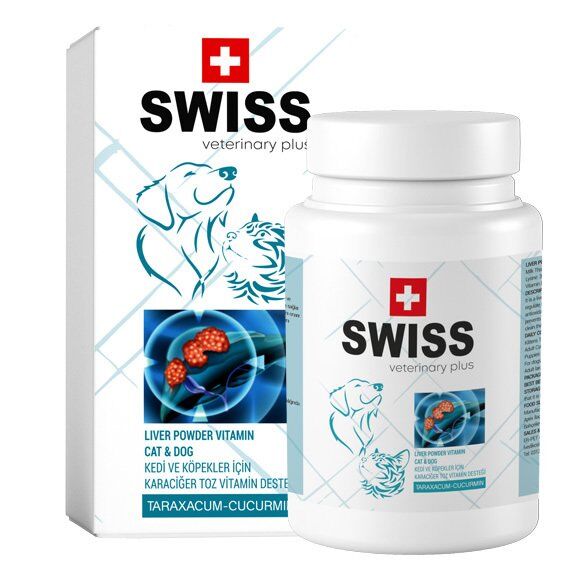 Swiss LIVER Powder Kedi ve Köpek Karaciğer Desteği 100 gr
