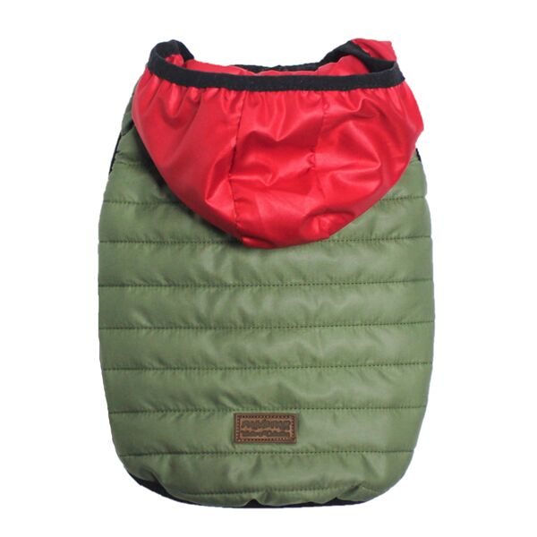 Haki Anorak Köpek Yeleği Köpek Yağmurluğu Large