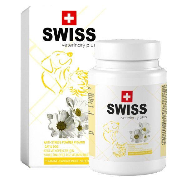 Swiss ANTI-STRESS Powder Kedi ve Köpek Sitres Giderici Destek 100 gr