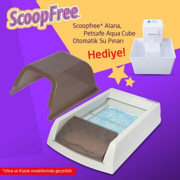 ScoopFree Orjinal Otomatik Kedi Tuvaleti + Hediyeli