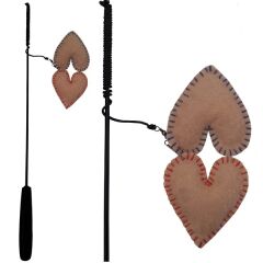 Kalpli Kedi Oyun Oltası 46-80 cm* İp-70 cm Taba