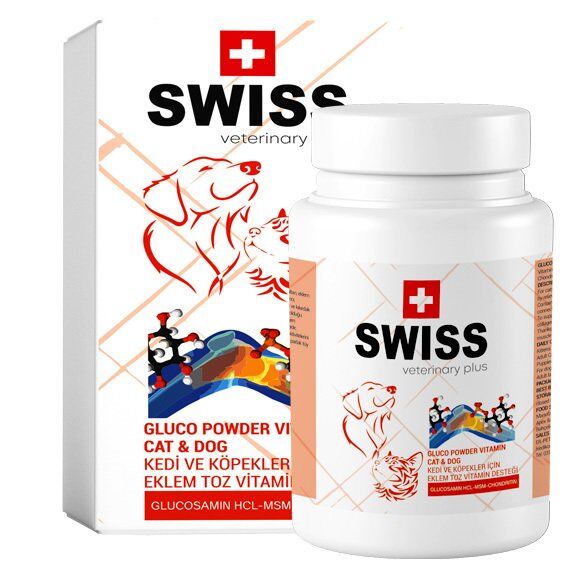Swiss GLUCO Powder Kedi Köpek Eklem Güçlendirici 100 gr