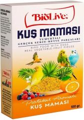 Biolive  Yumurtalı ve Meyveli Kuş Maması 100 gr