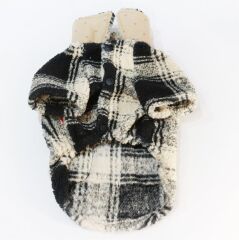 Plaid Coat Peluş Kedi Köpek Ceketi Kıyafeti XX Large