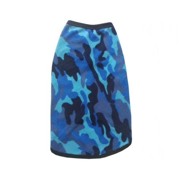 Kedi Köpek Kıyafeti Mavi Siyah Kamuflaj 30*17 cm XXSmall No:2