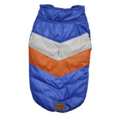 Sax Elyaflı Fermuarlı Puf Köpek Yeleği  XX Large