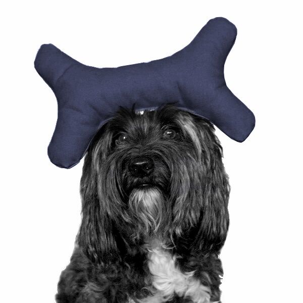 Kemik Şekilli Köpek Oyuncağı 9-23 cm Lacivert Renkte