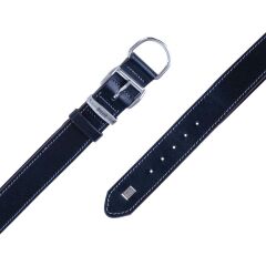 Doggie El Yapımı Konforlu Deri Köpek Tasması 3,5x47-55 cm Siyah