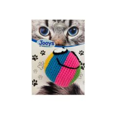 Markapet Kedi Oyuncağı Gülümseyen Örgü Emoji 7,5-7,5 cm Renkli