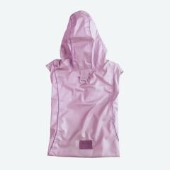 Köpek Yağmurluğu Kapüşonlu 68-98*57 cm Pembe Large