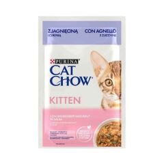 Cat Chow Kuzu Etli ve Kabaklı Pouch Yavru Konserve Kedi Maması 85 gr