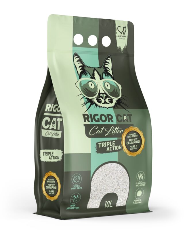 Rigor Aloe Veralı İnce Taneli Kedi Kumu 10 lt