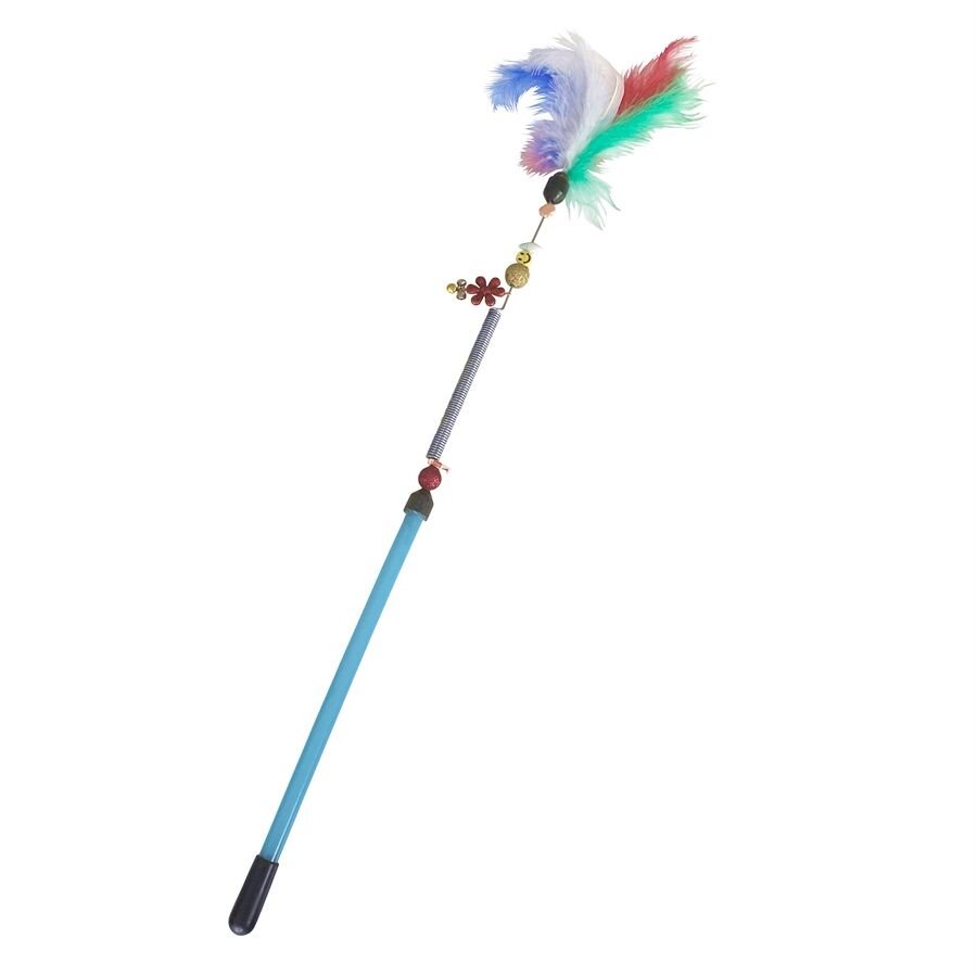 Markapet Yaylı Kedi Oyun Oltası 45 cm - 57 cm Mavi