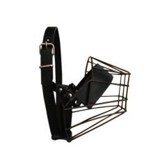 Ans Metal Deri Köpek Ağızlığı XL 38 cm