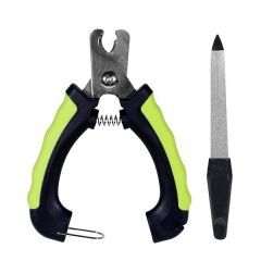 Nunbell Köpek Tırnak Makası 12 cm + Törpü Hediyeli Yeşil