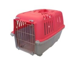 Ans Metal Kapılı Kedi Köpek Taşıma Çantası 30*32*46 cm Pembe