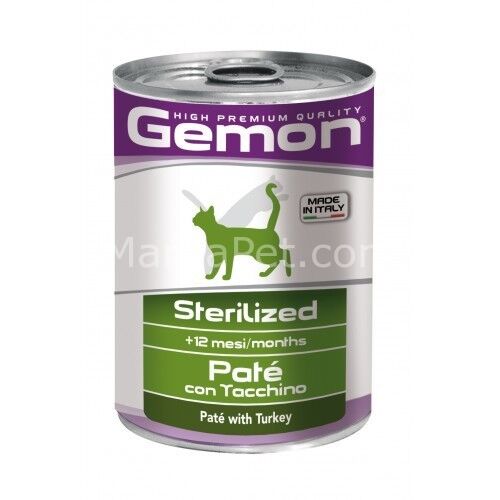 Gemon Hindili Kısırlaştırılmış Ezme Kedi Konserve Mama 400 gr