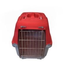 Ans Metal Kapılı Kedi Köpek Taşıma Çantası 30*32*46 cm Kırmızı