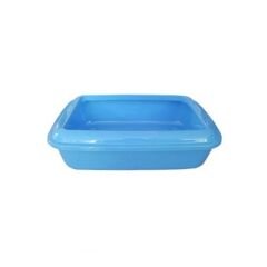 Ans Kedi Tuvalet Kabı Mavi 12*37*42 cm + Kürek Hediyeli