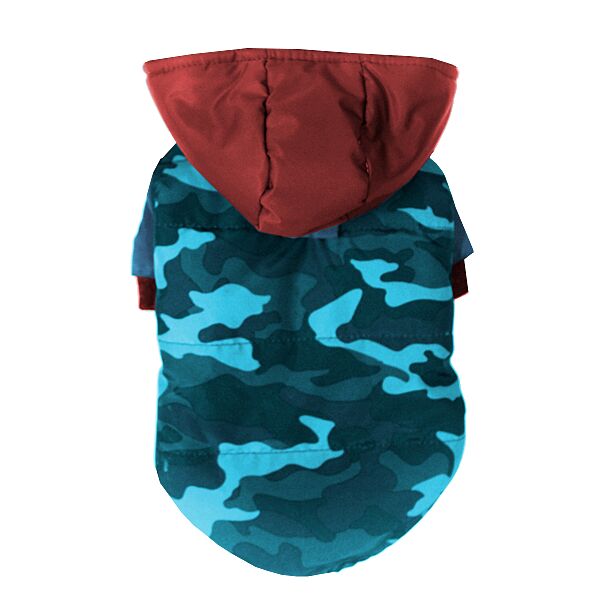 Kedi Köpek Montu Mavi Kamuflaj 21*34 cm XXXSmall