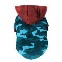 Kedi Köpek Montu Mavi Kamuflaj 29*44 cm XSmall