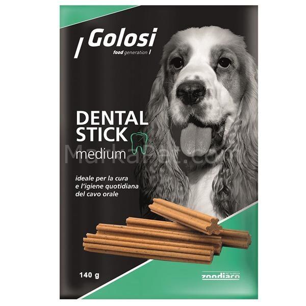 Golosi Dental Stick Medium Sığır ve Dana Etli Ödül Maması 140 Gr