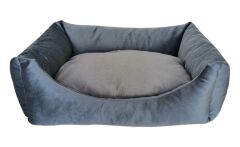 Markapet Tay Tüyü Yumuşak Köpek Yatağı Small 40*50 cm Jaguar Mavi