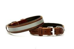 Doggie Deri Köpek Boyun Tasması 2,5 cm / 60 cm Kahverengi