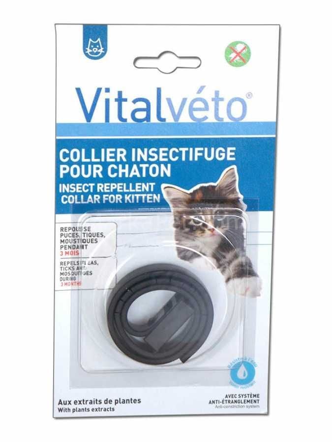 Vitalveto Bitkisel Yavru Kedi Pire Kene Tasması 35 cm