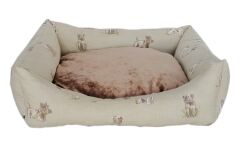Markapet Köpek Desenli Köpek Yatağı Large 60*80 cm