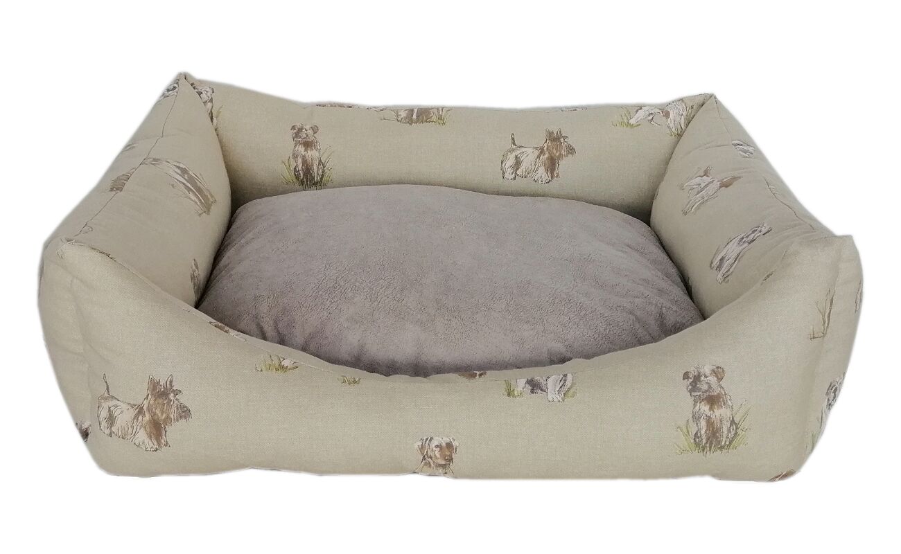 Markapet Köpek Desenli Köpek Yatağı Large 60*80 cm