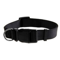 Eastland Ayarlanabilir Dokuma Köpek Boyun Tasması 27-40 cm Siyah