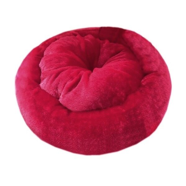 Kedi Köpek Simit Yatak Kadife  58*12 cm Kırmızı