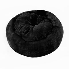 Kedi Köpek Simit Yatak Kadife  58*12 cm Siyah