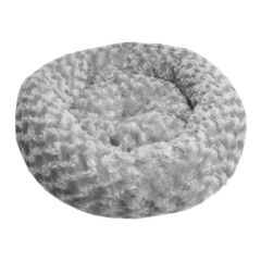 Kedi Köpek Simit Yatak Gül Desenli  58*12 cm Gri