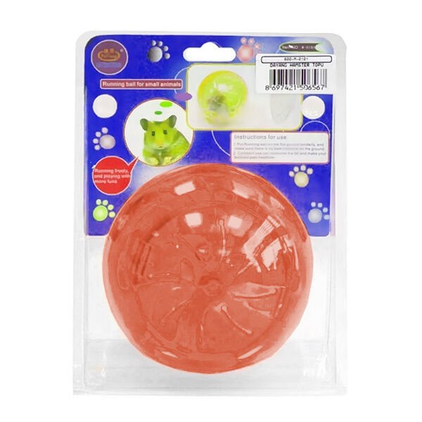 Dayang Hamster Topu Turuncu-Pembe Renkte 13 cm