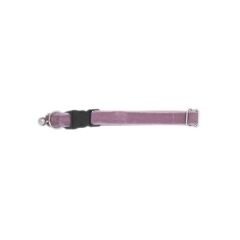 Kedi boyun tasması kadife dokulu çanlı 1*30 cm Açık pembe