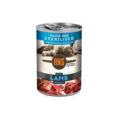 Ans Tahılsız Kuzu Etli Kısırlaştırılmış Kediler İçin Konserve Mama 415 gr