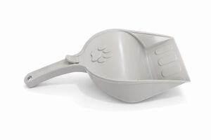 Kapaklı Kedi Kumu Küreği Elekli – Ergonomik Saplı Dayanıklı Plastik Kum Temizleme Küreği 26 cm