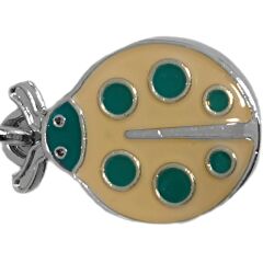 Eastland Kedi Köpek Tasma Süsü Uğur Böceği 1.5*2.5 cm Krem-Yeşil
