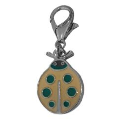 Eastland Kedi Köpek Tasma Süsü Uğur Böceği 1.5*2.5 cm Krem-Yeşil