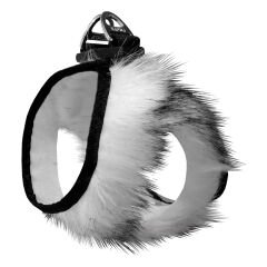 Üç Kilitli Peluş Kedi Köpek Göğüs Tasması 30-38 cm Small Kırçıl
