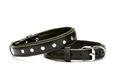 Doggie Rivetli Deri Köpek Boyun Tasması 2,5*50 cm Siyah