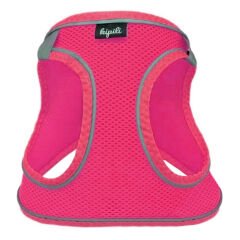 Üç Kilitli Sportif Kedi Köpek Göğüs Tasması 30-38 cm Small Pembe