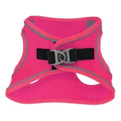 Üç Kilitli Sportif Kedi Köpek Göğüs Tasması 30-38 cm Small Pembe