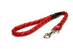 Doggie Örgü Deri Köpek Gezdirme 2.5*60 cm Kırmızı