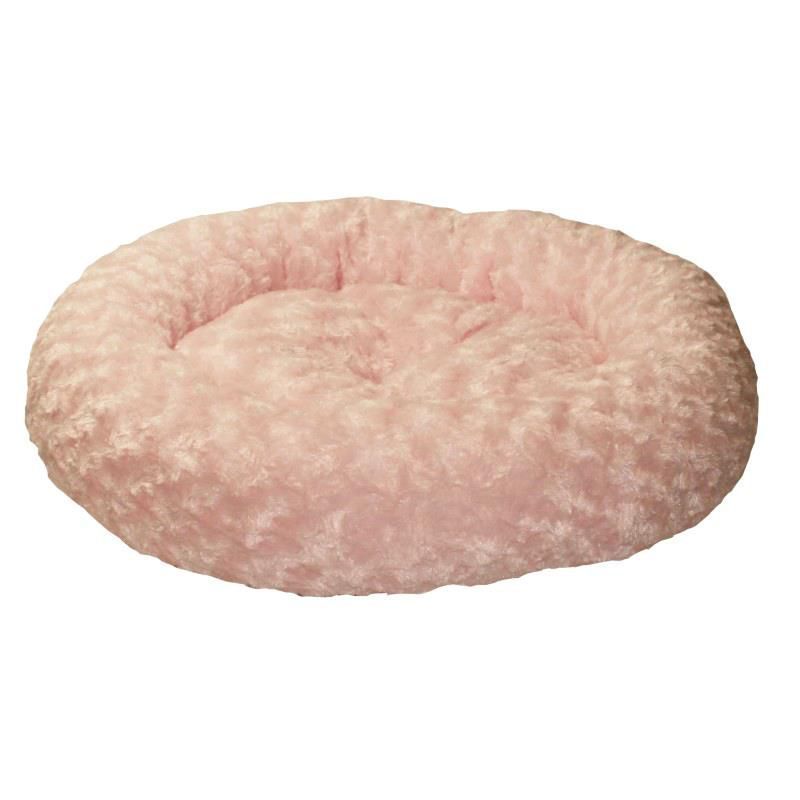 Kedi Köpek Simit Yatak Gül Desenli  58*12 cm Açık Pembe